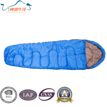 Blue Polyeaster tecido Poratable caminhadas Outdoor Sleeping Bag